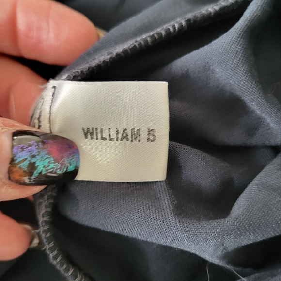 William B basic ruched spaghetti strap to. Gray - Picture 7 of 8